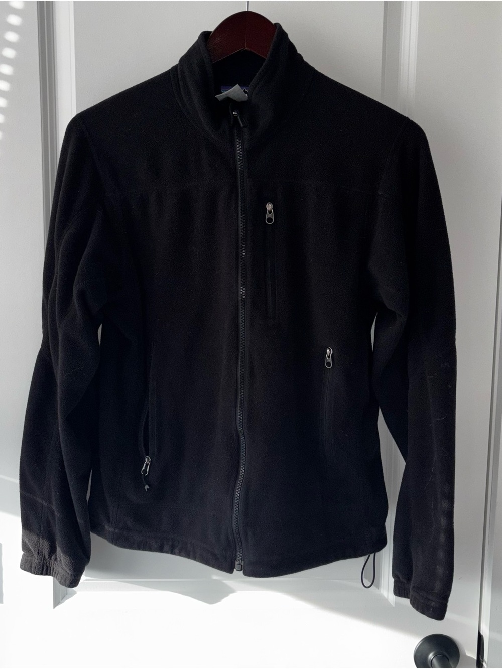 Patagonia Black Fleece Jacket with Logo Label